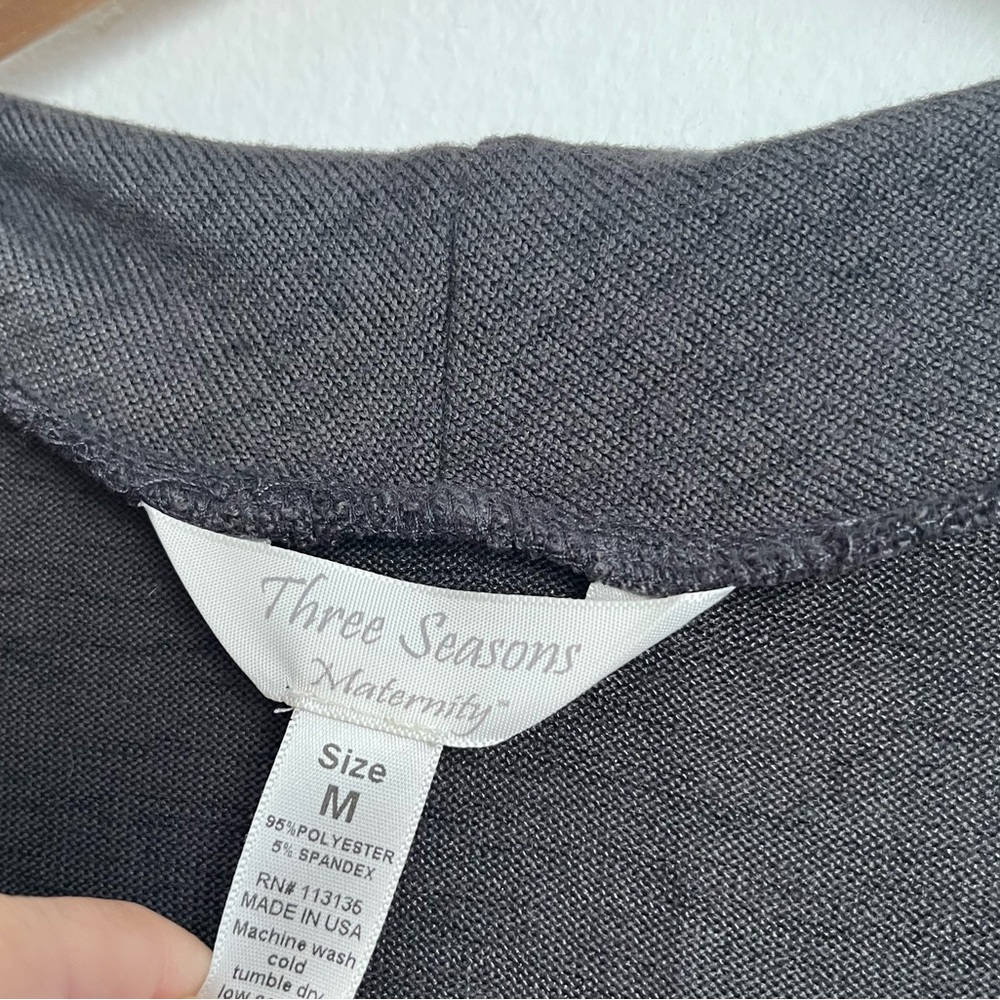 Three Seasons Maternity Charcoal Dress - Picture 11 of 12